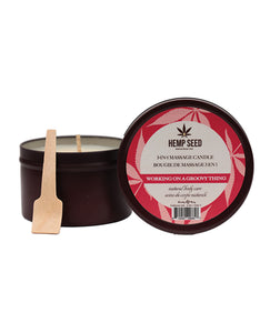 Hemp Seed 3-in-1 Massage Candle - Working on a  Groovy Thing 6 Oz