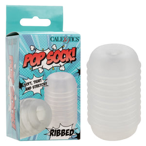 Pop Sock Ribbed - Clear