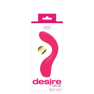 Desire Rechargeable G-Spot Vibe - Pink
