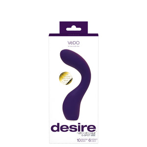 Desire Rechargeable G-Spot Vibe - Purple