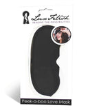 Peek-a-Boo Love Mask - Black
