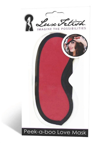 Peek-a-Boo Love Mask - Red
