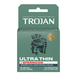 Trojan Ultra Thin Armor Spermicidal Condoms - 3 Pack