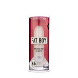 Fat Boy Micro Ribbed Sheath 5.5 - Clear