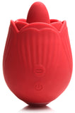 Bloomgasm - French Rose Licking and Vibrating  Stimulator - Red