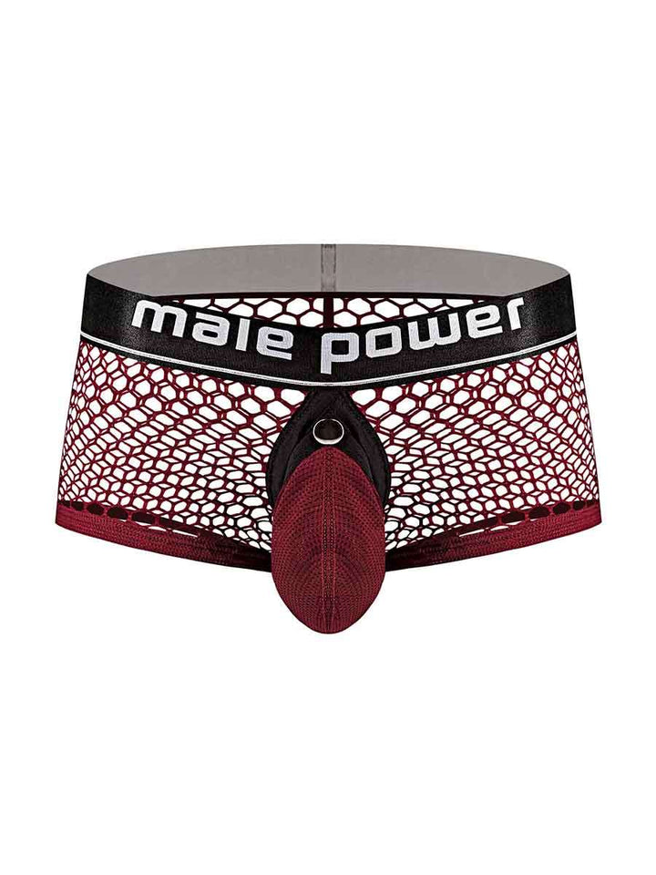 Cock Pit Net Mini Cock Ring Short - Medium -  Burgundy