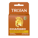 Trojan Intensified Charged Orgasmic Pleasure Condoms - 3 Pack
