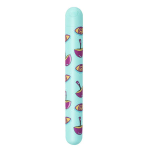 Lucy Mushroom Pattern Rechargeable X-Long Bullet - Blue