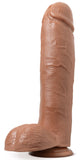 Au Naturel - Huge - 10 Inch Dildo - Mocha