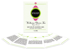 Sensuality Bath Set - Verbena and Green Tea