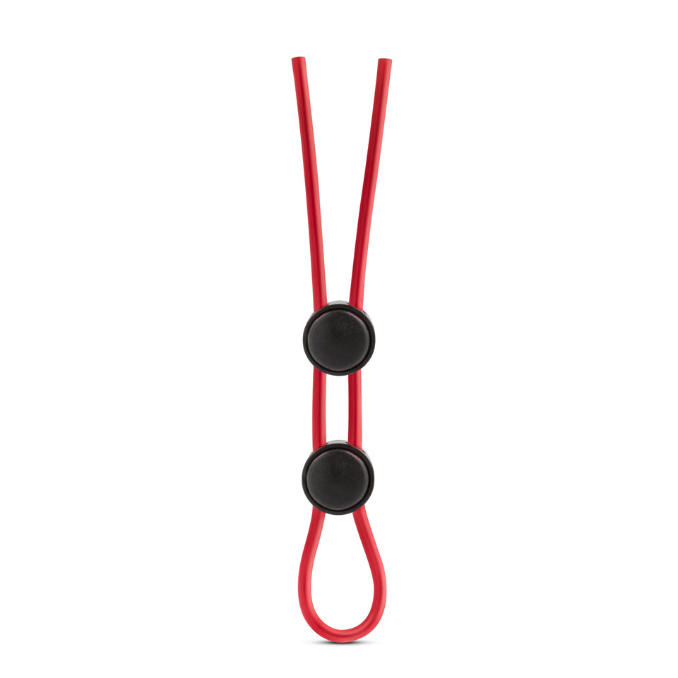 Stay Hard - Silicone Double Loop Cock Ring - Red