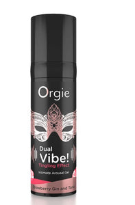 Dual Vibe Gin and Tonic Strawberry Kissable Liquid Vibrator 15ml