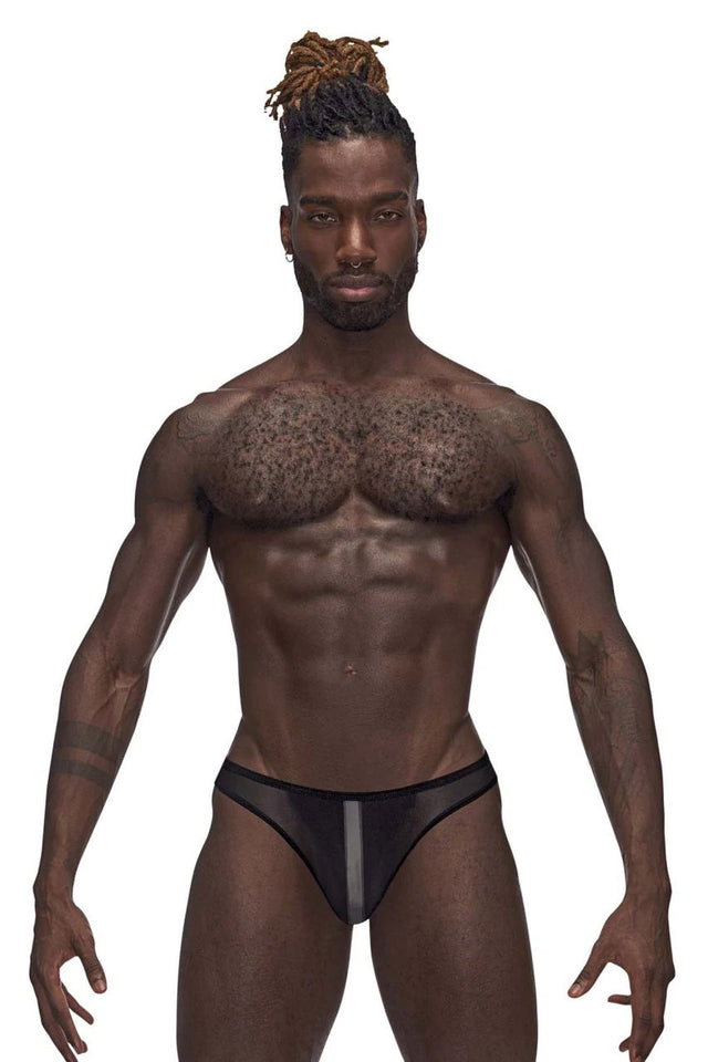 Landing Strip Bikini Brief - Small - Black