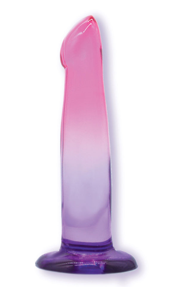 Shades, 6.25 G-Spot Jelly Tpr Gradient Dong - Pink and Purple
