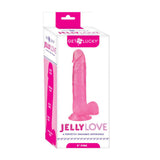 Get Lucky Jelly Love 9 Dildo - Pink