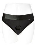 Em. Ex. Active Harness Wear Crotchless Silhouette - Black - Medium