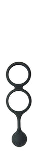 My Cock Ring Scrotum Ring With Weighted Ball  Banger - Black