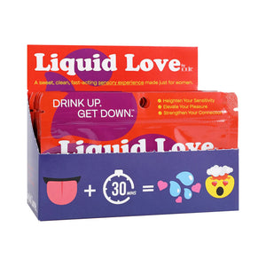 Liquid Love Drink Up, Get Down Sweet Sexual Supercharger for Women - 12 Pack Display 7ml Per Sachet