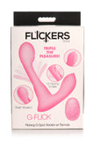Flickers G-Flick Flicking G-Spot Vibrator With  Remote - Pink