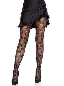 Bow Babe Net Tights O/s - Black