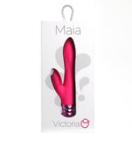 Victoria Crystal Gem Dual Vibrator - Pink