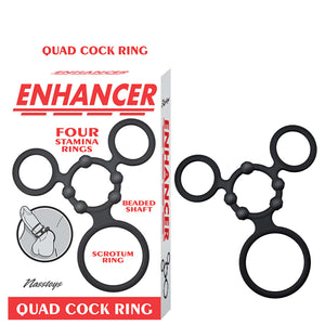 Enhancer Quad Cockring - Black