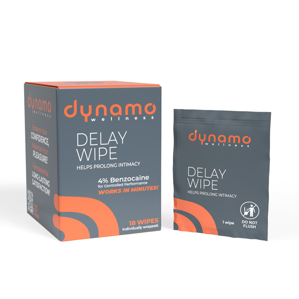 Dynamo Wellness Delay Wipe 4% - 18 Pack