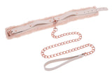 Peaches ‘N Creame Fur Collar and Leash - Pink