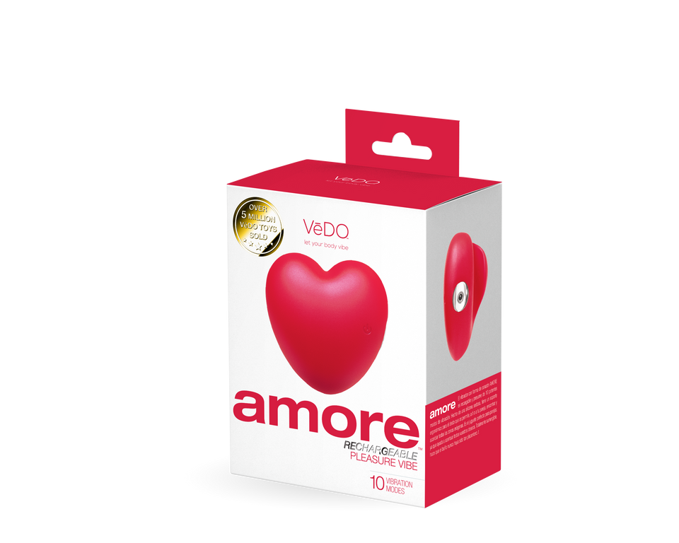 Amore Rechargeable Pleasure Vibe - Red
