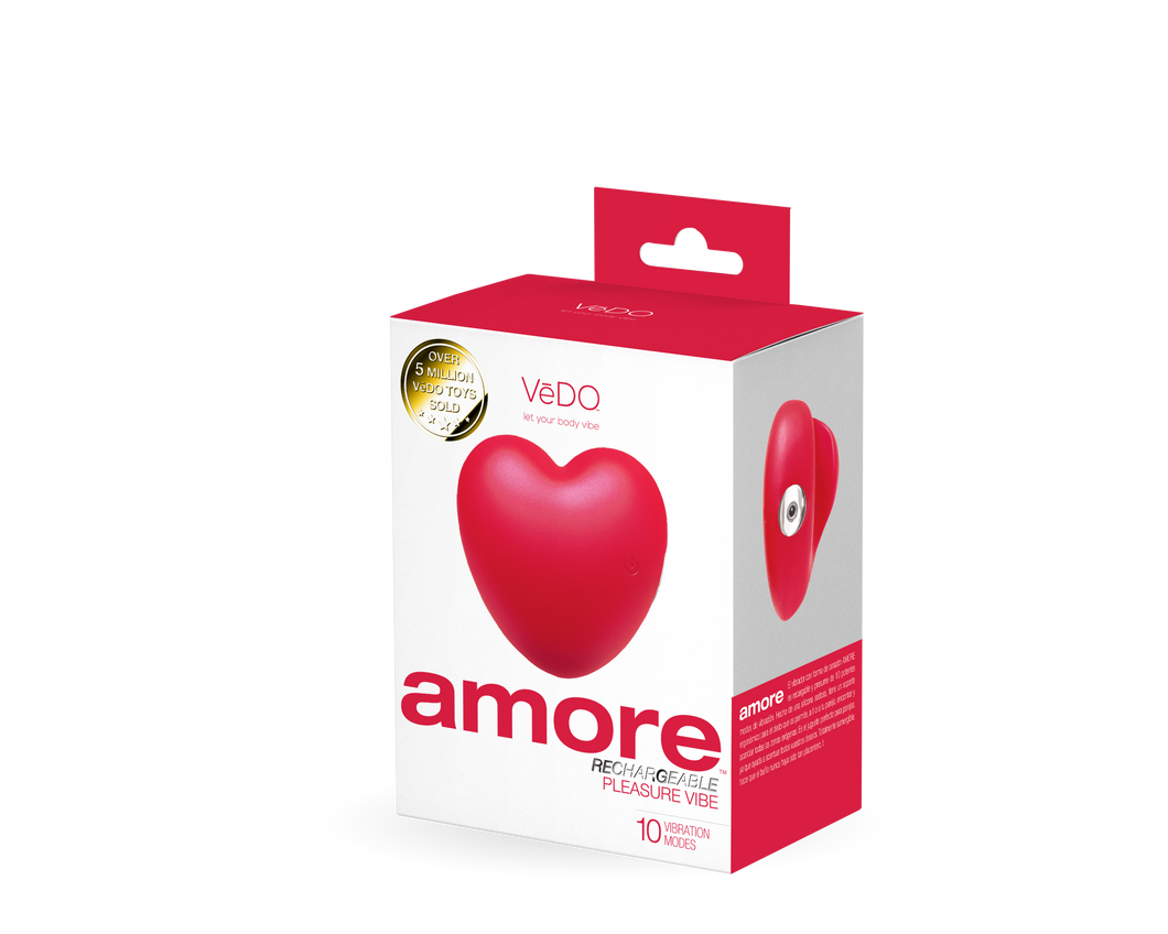 Amore Rechargeable Pleasure Vibe - Red