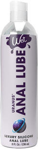 Wet Uranus Anal Lube - Premium Silicone Based  Lubricant 8 Oz