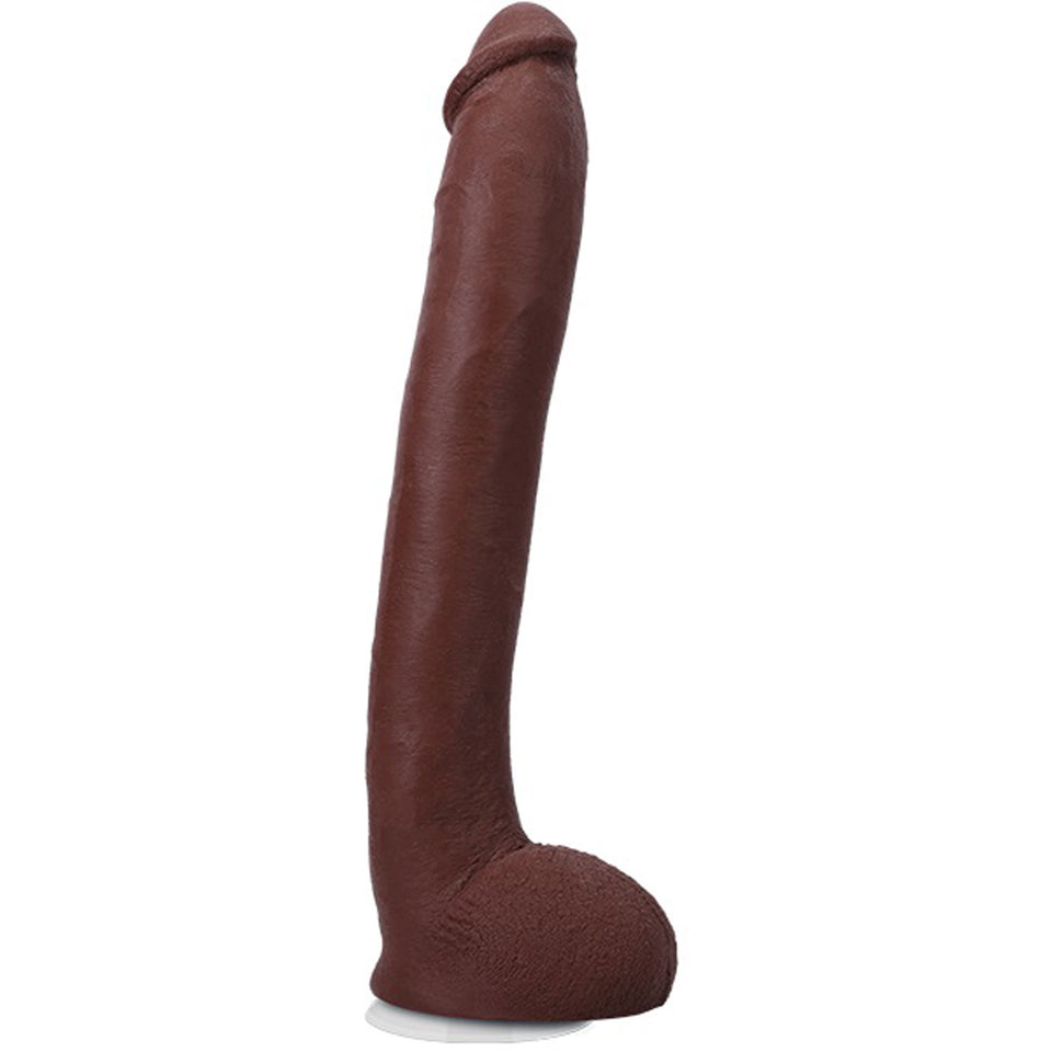 Signature Cocks Hollywood Cash 11 Cock With Removable Vac-U-Lock Suction Cup - Chocolate