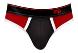 Retro Sport Panel Thong - S/ M - Red/ Black