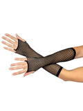Triangle Net Fingerless Gloves - Black
