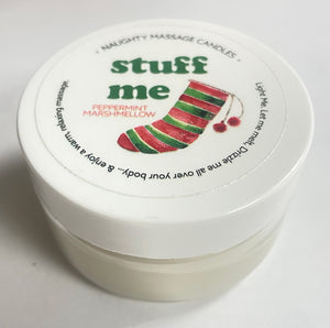 Stuff Me Massage Candle - Peppermint Marshmallow 1.7 Oz