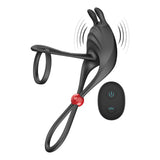 Cockpower Remote Control Cockring and Ball Cinch - Black