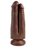 King Cock 7 Two Cocks One Hole - Brown