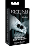 Fetish Fantasy Series Limited Edition Glass Ben-Wa Balls - Medium - Black