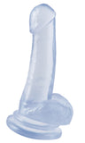 Basix Rubber Works 8 Inch Suction Cup Dong - Clear
