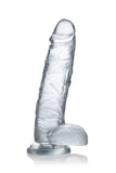 Jock C-Thru 9 Inch Dong With Balls - Clear