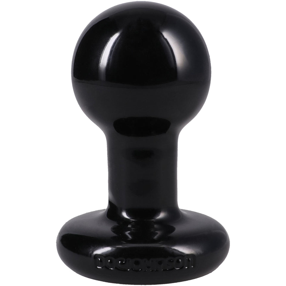 Round Butt Plug Small - Black