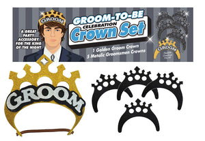 Groom-to-Be Celebration Crown Set