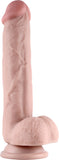 Get Lucky Real Skin 9 Dual Layer Dildo Beige