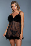 Farrah Babydoll - Large/ X-Large - Black
