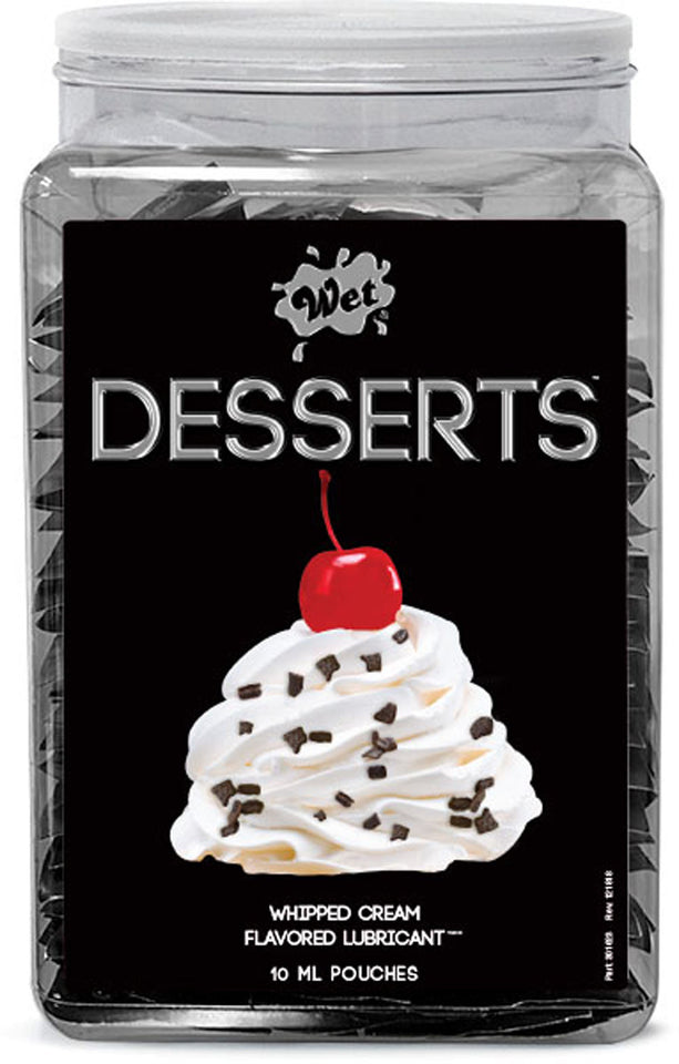 Wet Desserts Whipped Cream .33 Fl Oz Pouch Counter Bowl 144pc
