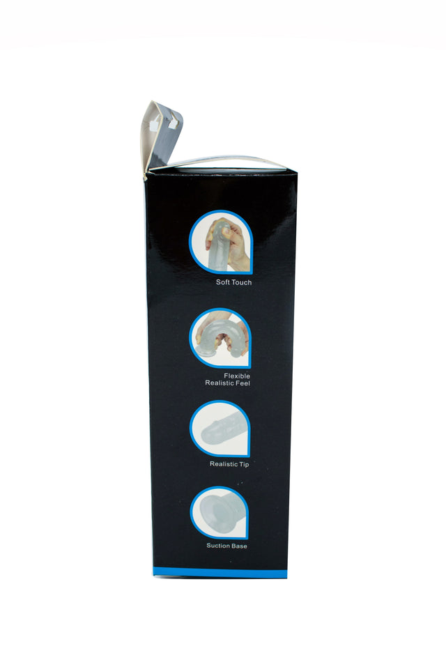Get Lucky Glow-in-the-Dark Periwinkle Peen 8.5 Dildo