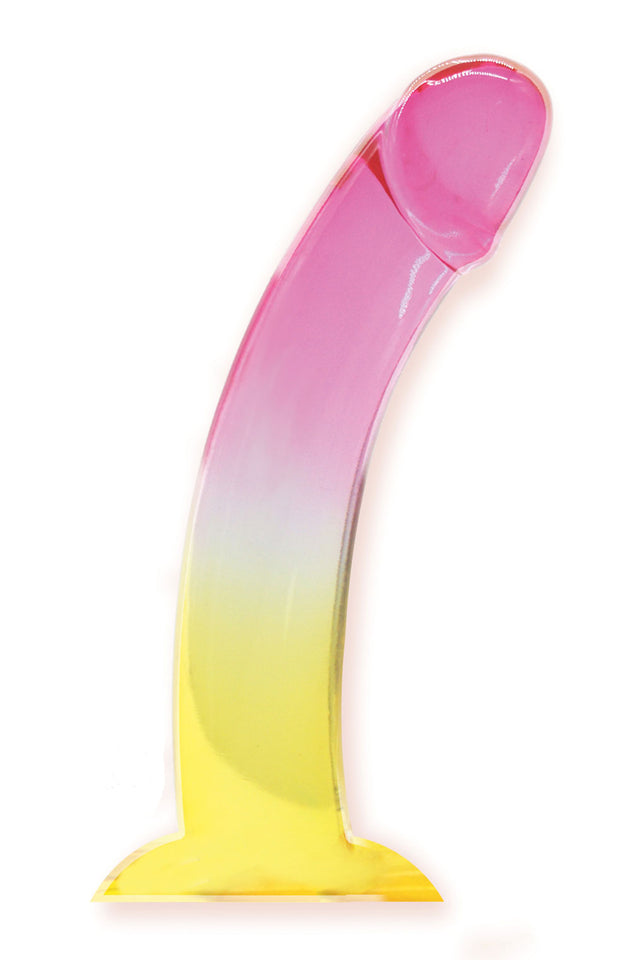 Shades, 8.25 Smoothie Jelly Tpr Gradient Dong - Pink and Yellow