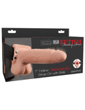 Fetish Fantasy Series 7 Inch Hollow Rechargeable Strap-on With Balls - Flesh