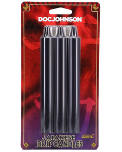 Japanese Drip Candles - 3 Pack - Black
