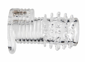 Clear Sensations Vibrating Textured Sleeve